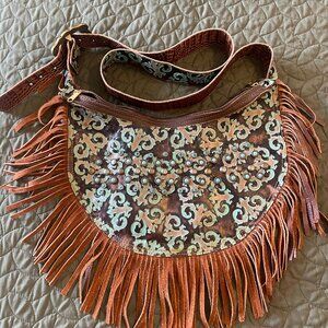 MJ Belts Hand Made Leather Fringe Purse